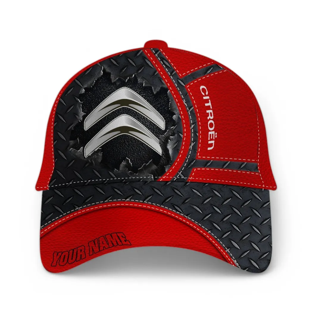 Compact Hatchback Classic Cap, Custom Garage Baseball Cap For Auto Collectors CAR490 - Red