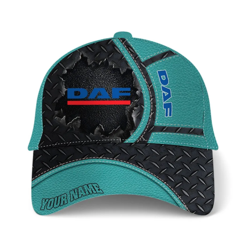 Freight Truck Classic Cap, Bold Road Baseball Cap For Auto Enthusiasts CAR490 - Cyan