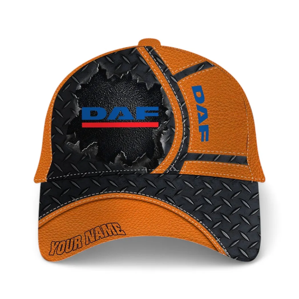 Cargo Hauler Classic Cap, Custom Garage Baseball Cap For Auto Owners CAR490 - Orange