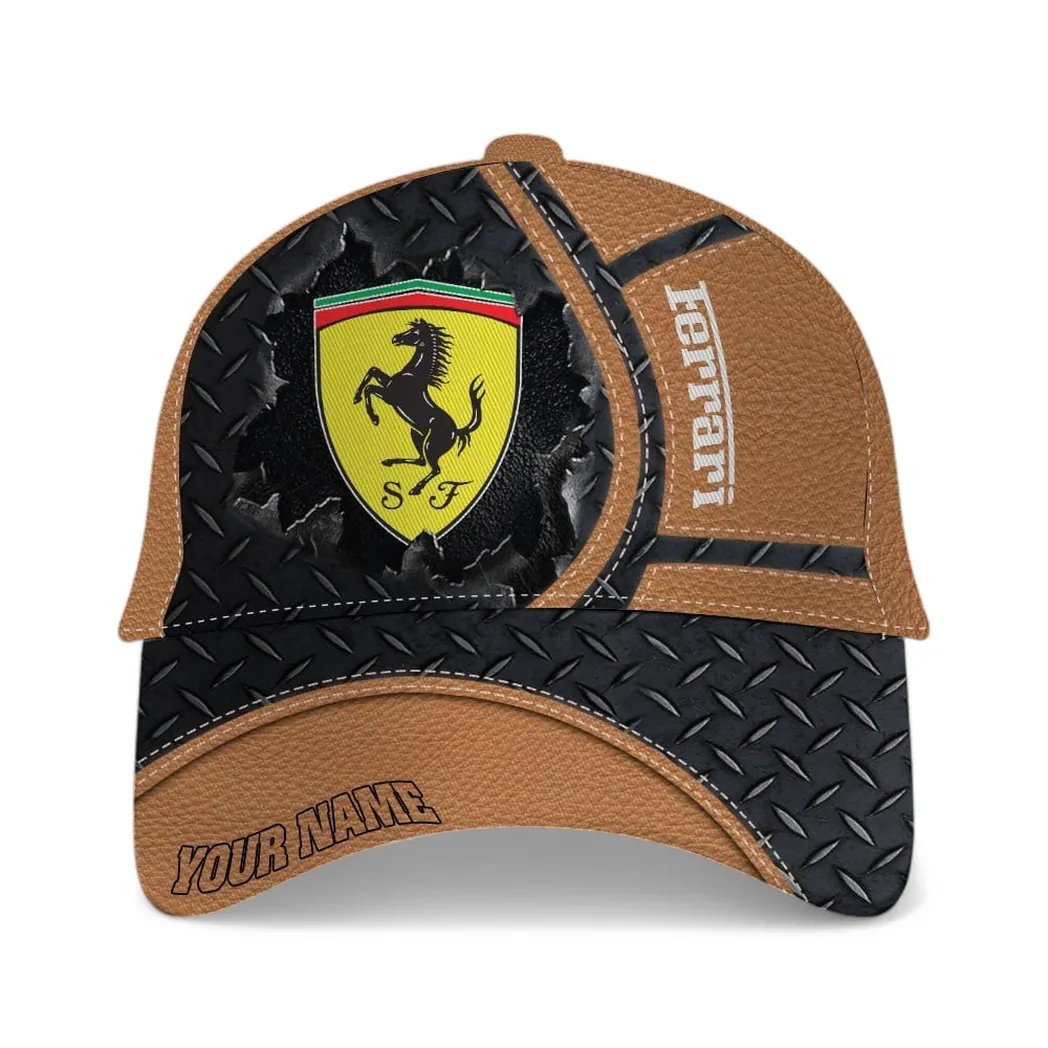 High-Performance Coupe Classic Cap, Auto Lifestyle Baseball Cap For Auto Fans CAR490 - Brown