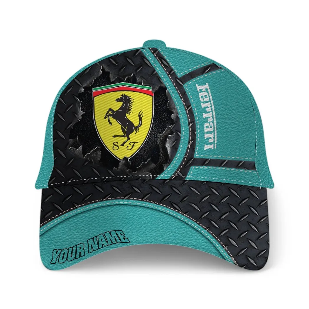 Luxury Speedster Classic Cap, Petrolhead Baseball Cap For Auto Fans CAR490 - Cyan